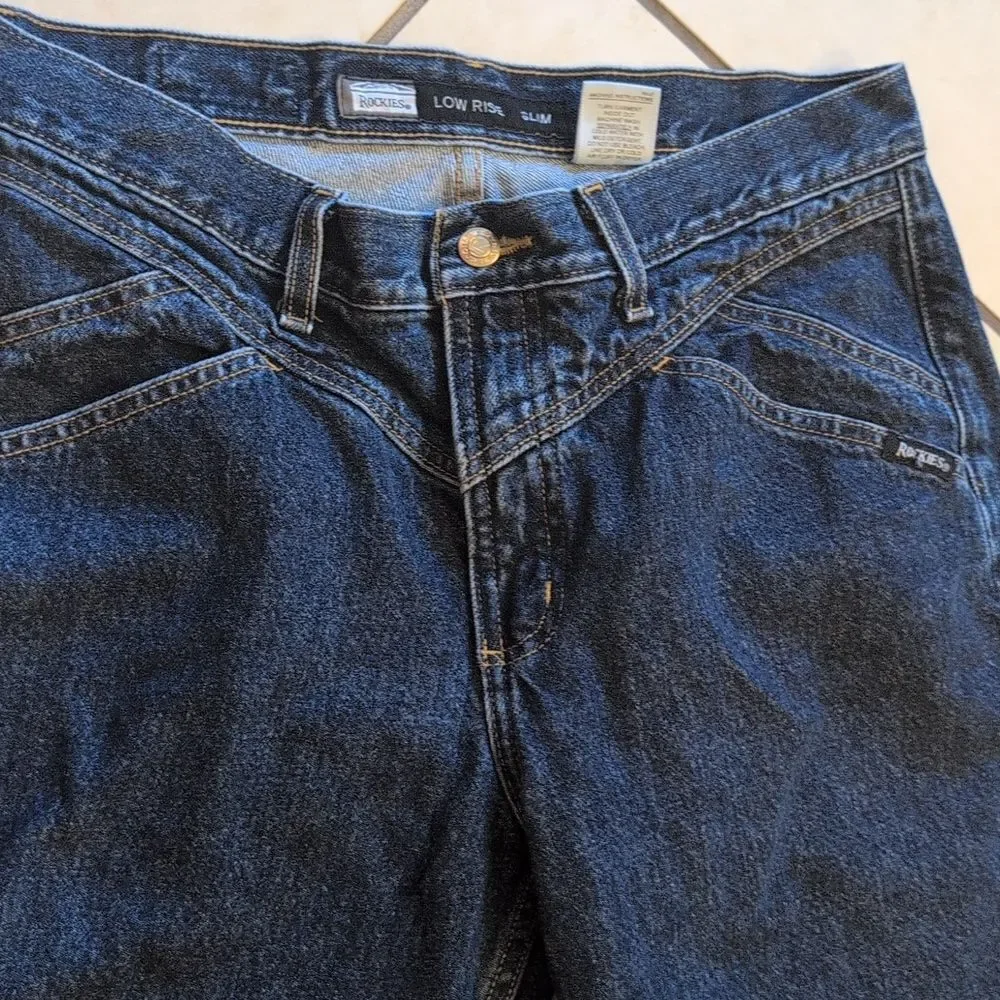 Rocky Mountain Jeans Slim Fit Western Bareback Low Rise Size 13 - Picture 5 of 11